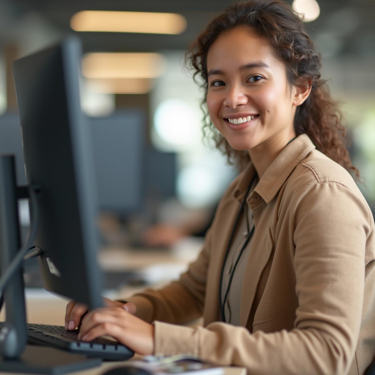 AI technician setting up kitting operation