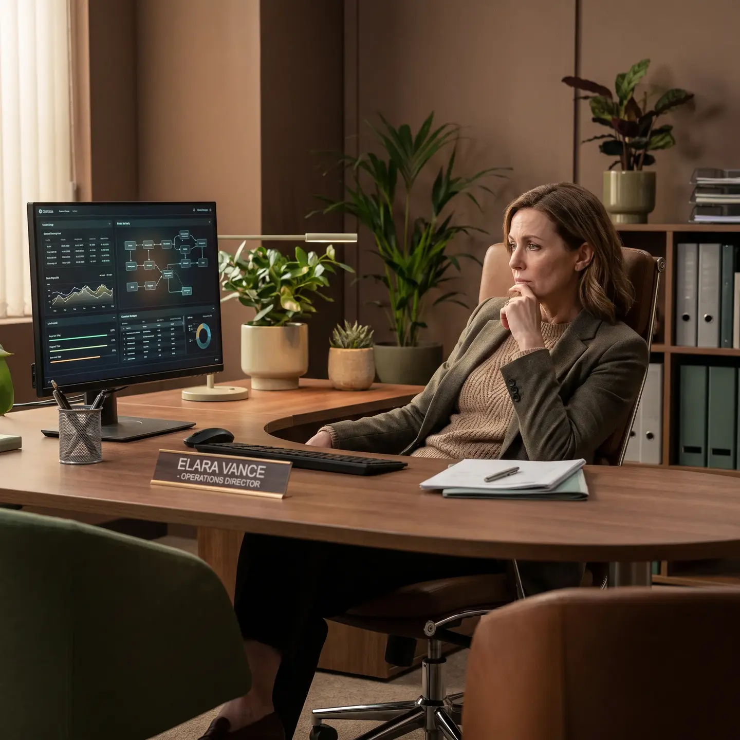 Operations manager analyzing shipping terms