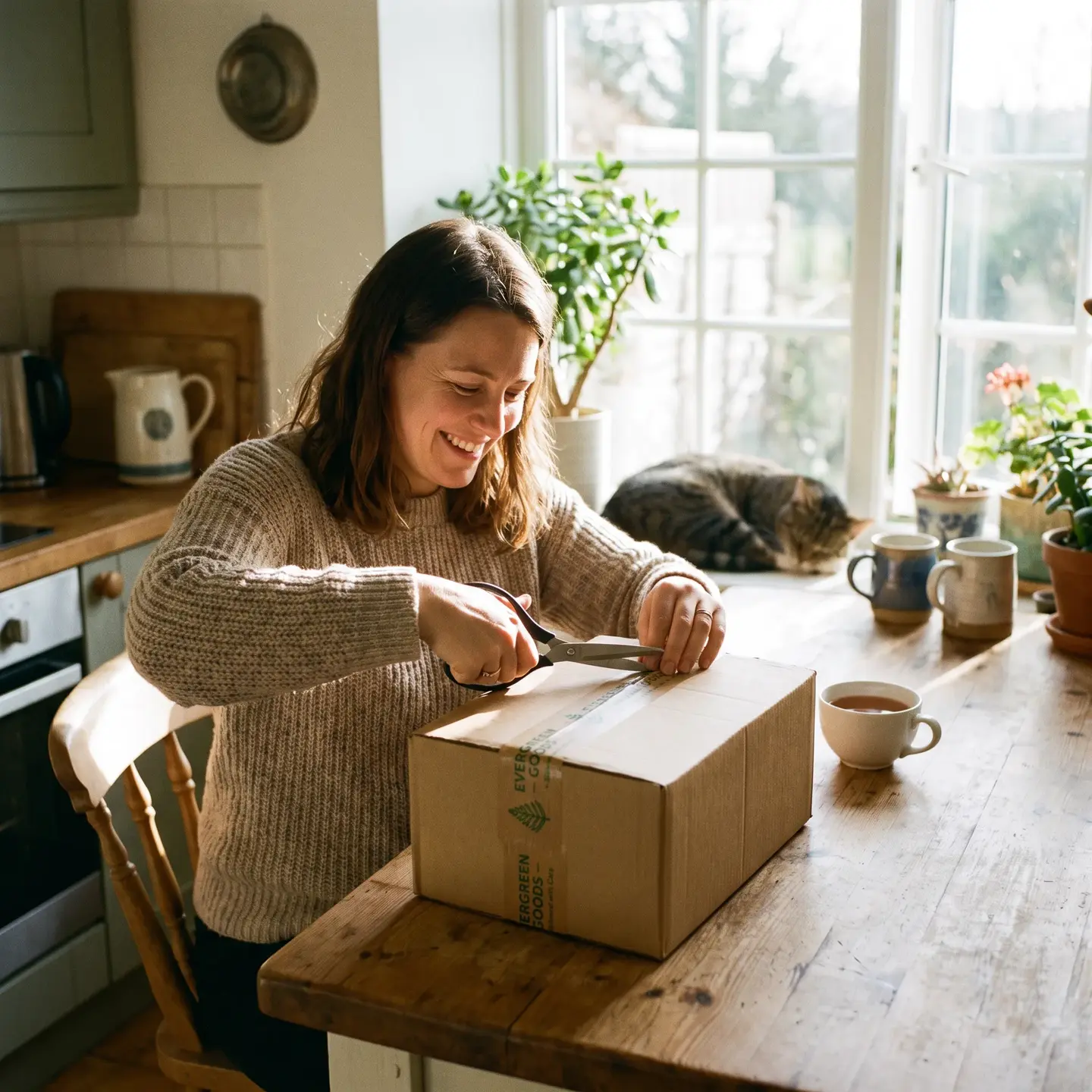 Customer receiving seamless delivery