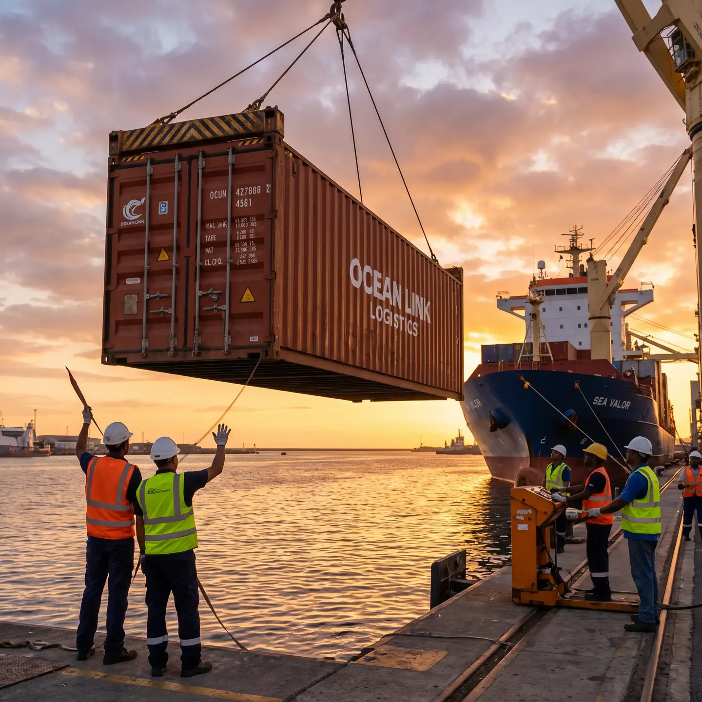 Freight container loading