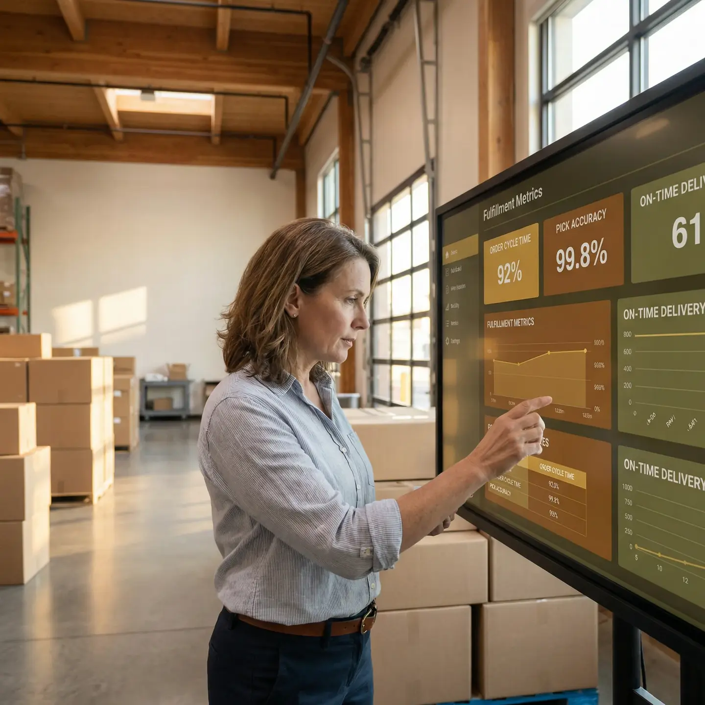 Operations manager dashboard warehouse