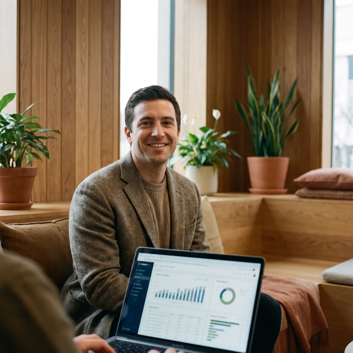Supply chain director in office