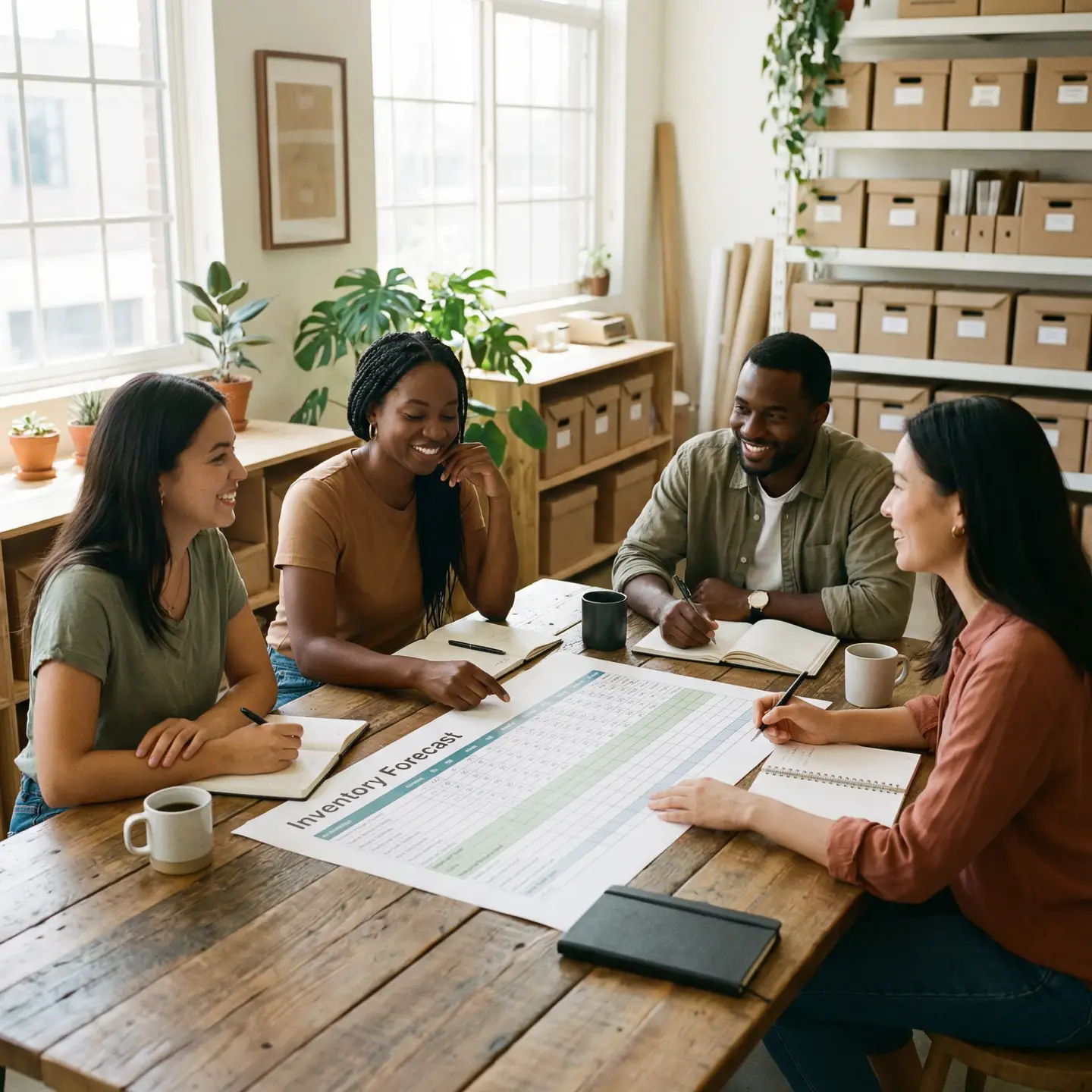 Team inventory forecasting workspace