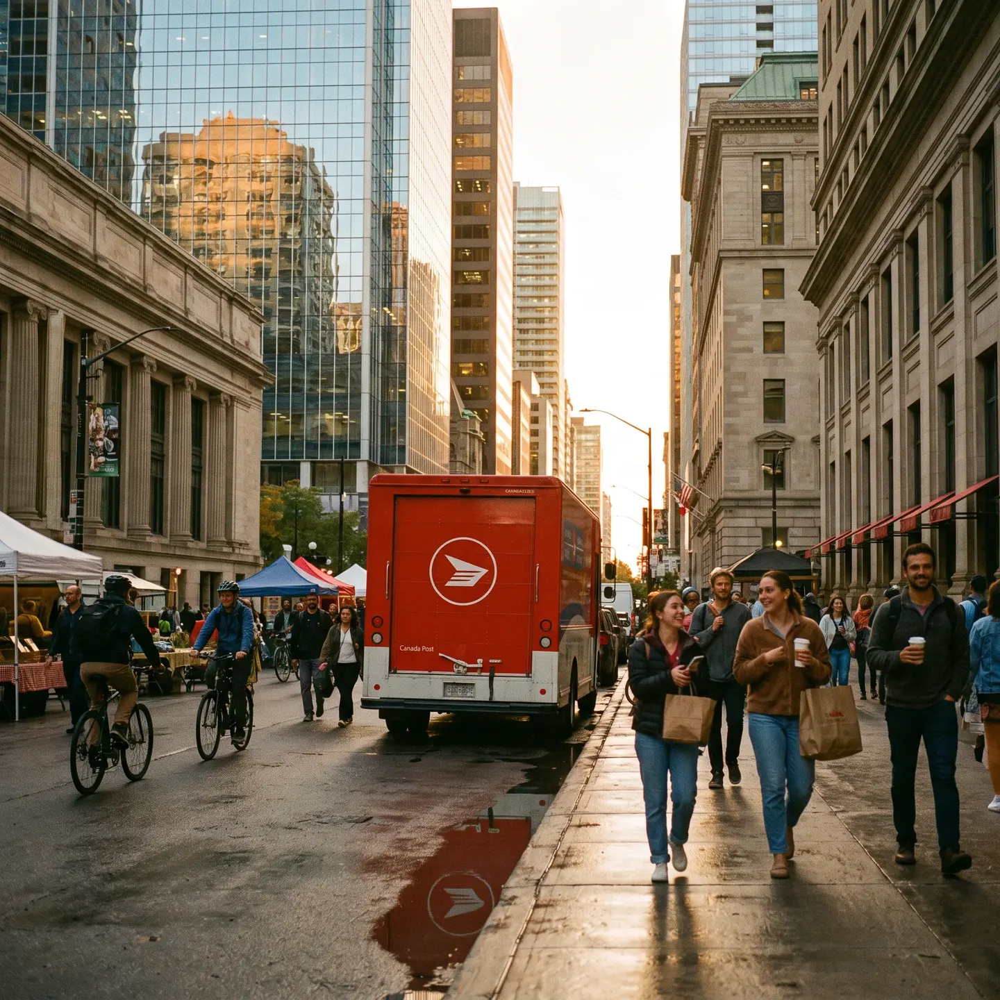 Urban Canada Post Delivery Vehicle